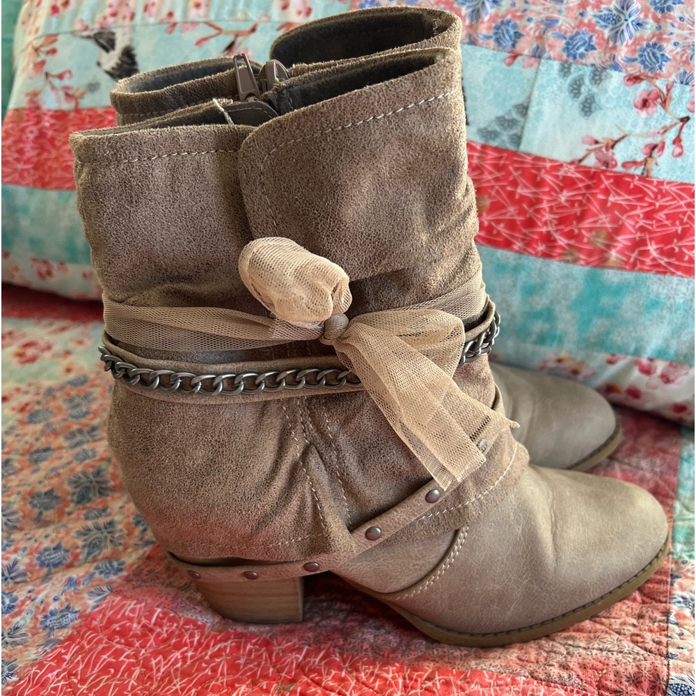 Tan Booties